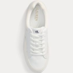 Ralph Lauren Hailey Leather & Suede Sneaker