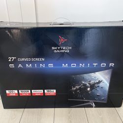 NEW 27” Curved Gaming Monitor - 1440p / 180hz - Unopened