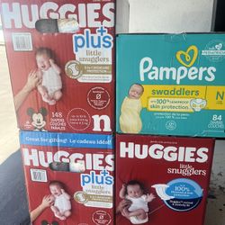 Newborn Diapers - Brand New Boxes