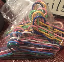 35 Multi Colored Baby/kids Hangers