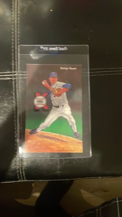 1989 autograph Nolan Ryan postcard