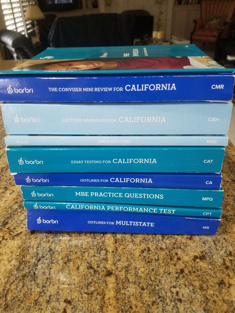 BarBri California Bar Exam Books Complete Set (2018-2019) including Law  Master Study Keys for Sale in Mission Viejo, CA - OfferUp