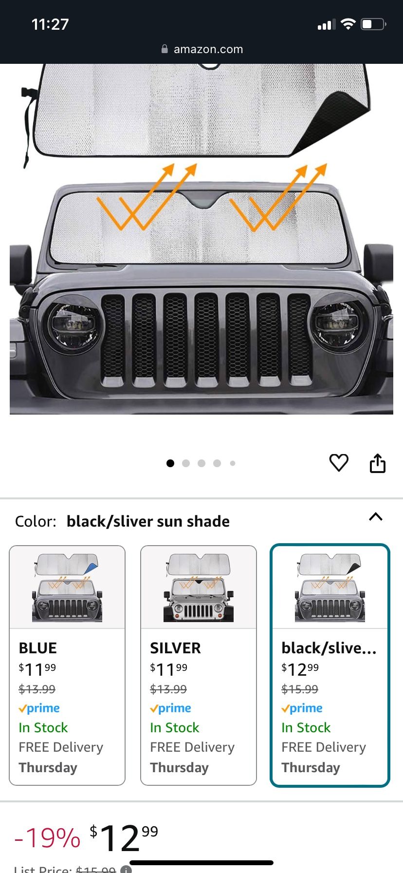 Jeep Windshield Shade