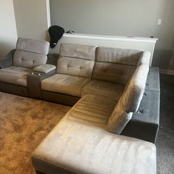 Very Nice Living Room Sofa And Electric Recliner 