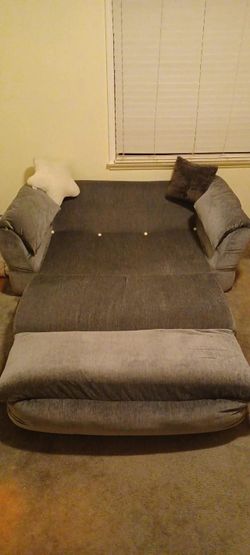 RECENT UPHOLSTERY FOLD DOWN/UP SOFA/BED ( DARK GRAY )
