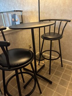 Black Table & Chairs