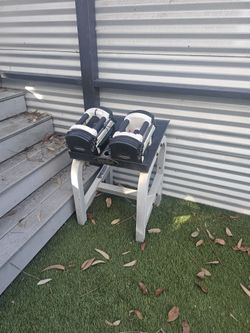 Power Block Adjustable Dumbbell Set With Stand