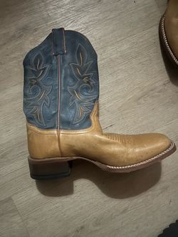 Two-Tone Leather Western Cowboy Boot