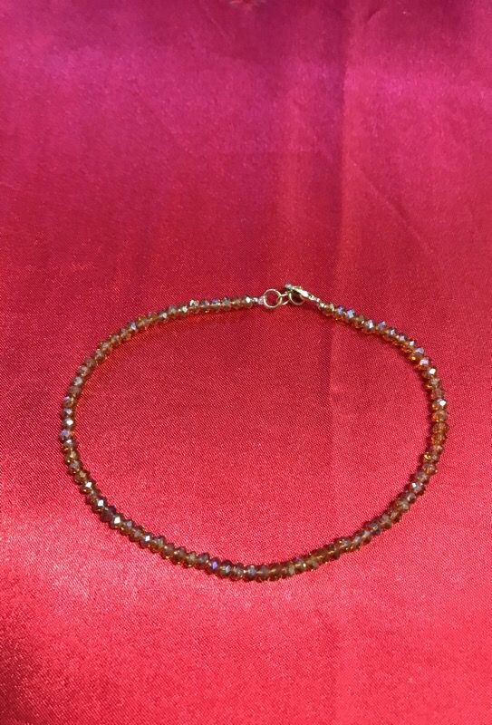 Crystal anklet 10 inches
