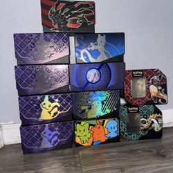 *EMPTY* pokemon card containers/boxes 