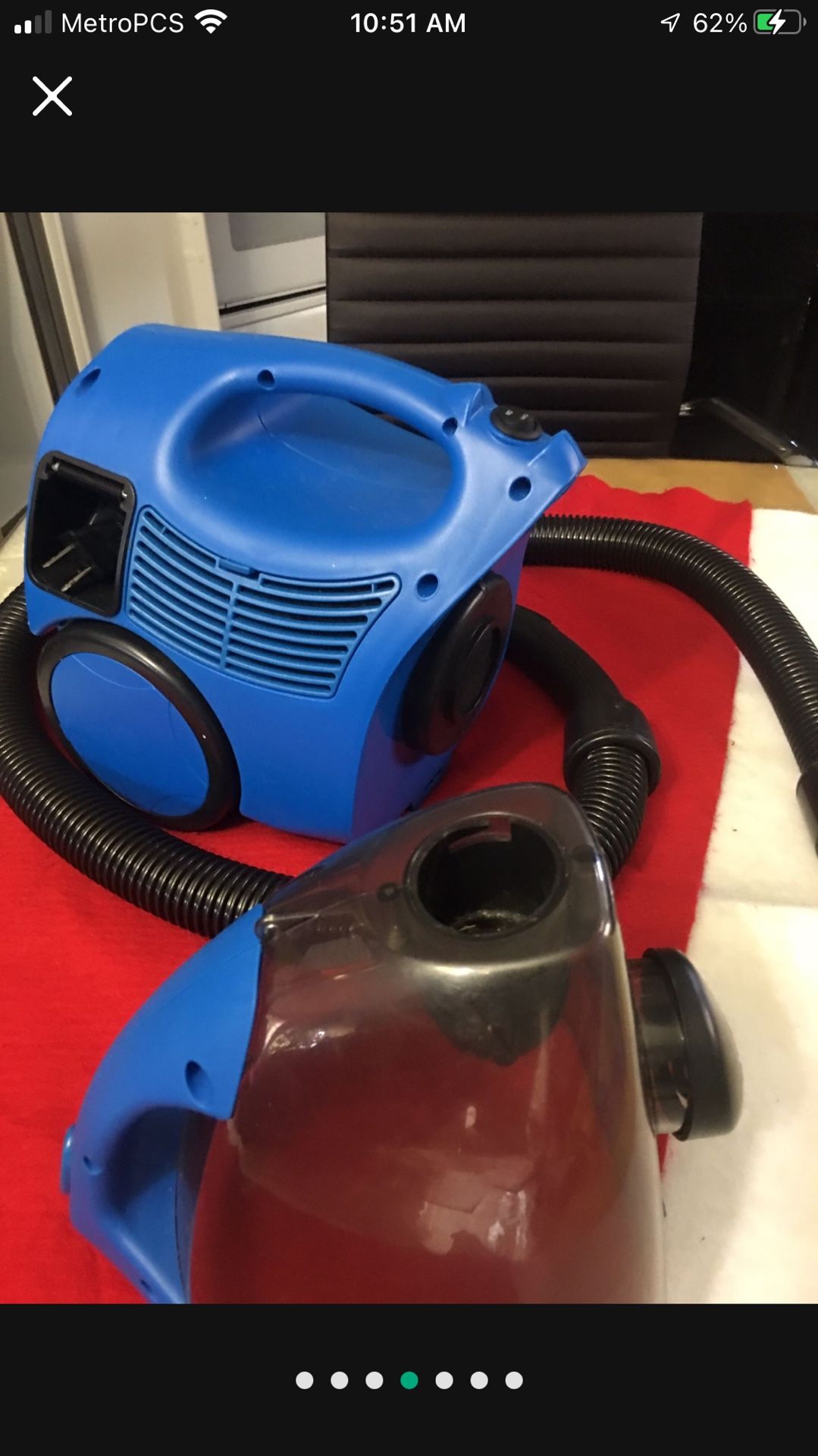 Durabrand Canister Vacuum Cleaner. Bagless High performance Washable Filter.