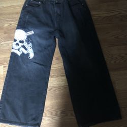 Death Scene x Nic Kitten baggy jeans