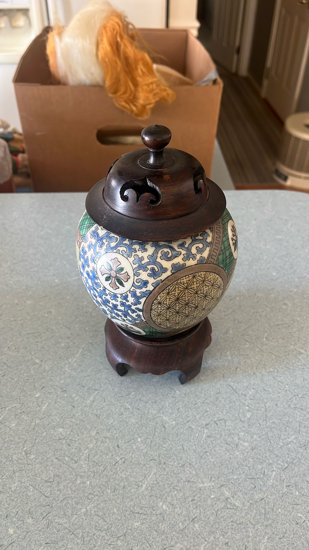 Vintage Chinese Cloisonné Jar