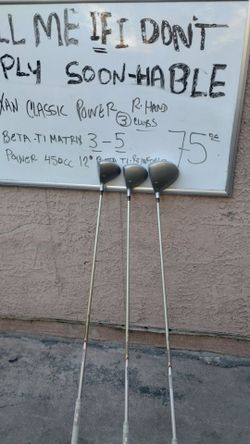 Classic Power Right Hand Golf Woods Set of 3