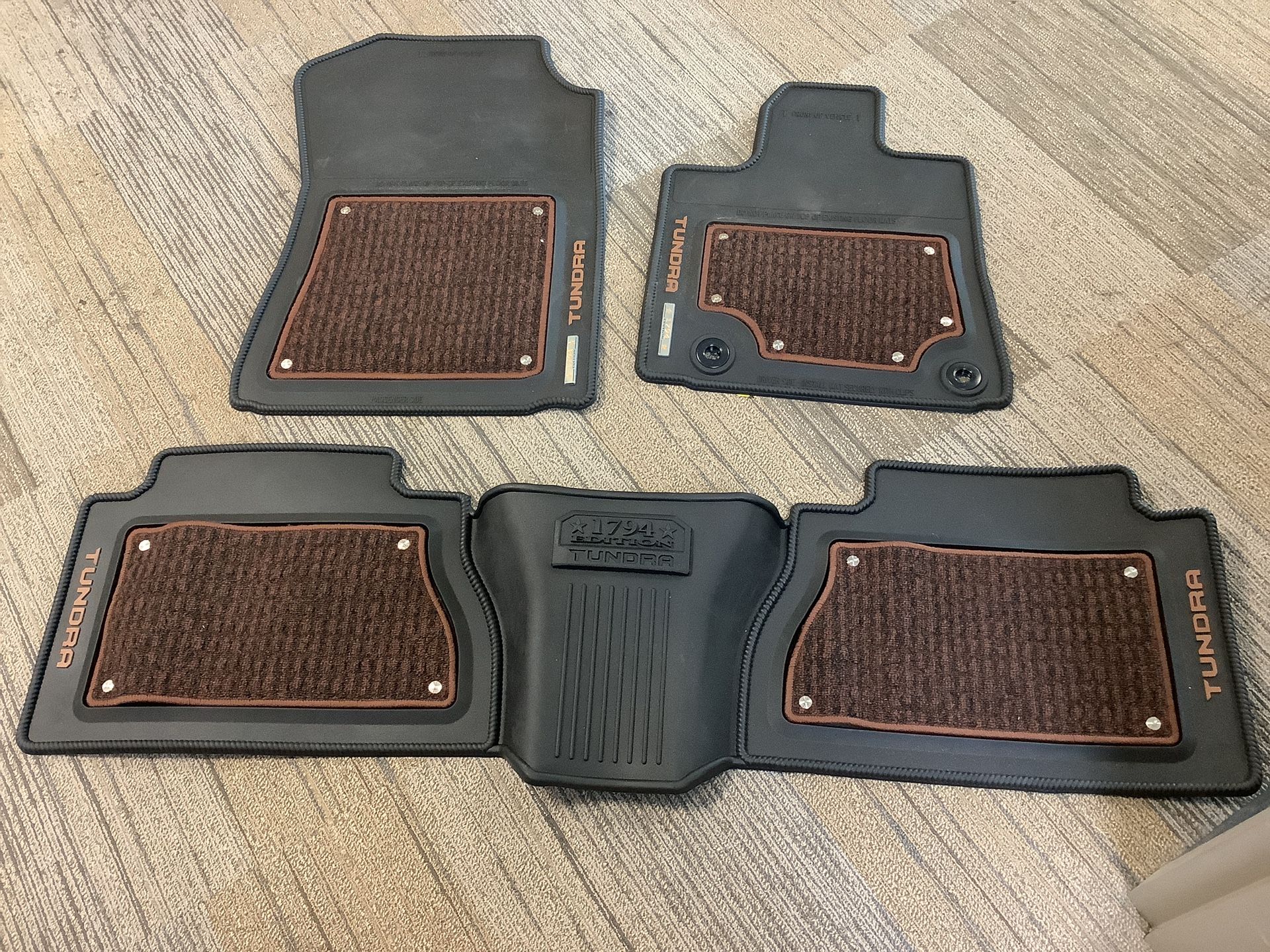 Toyota Tundra 1794 genuine edition All- Weather Floor Mats