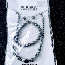 Genuine Hematite Jewelry Set New