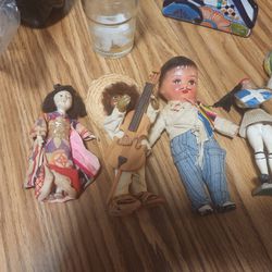 Vintage old miniature dolls