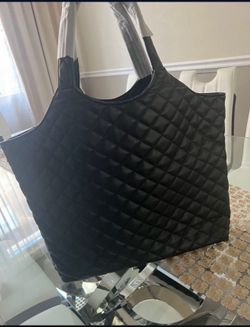 Women medium size cow leather tote bag with wallet