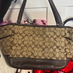 Coach Carrie Tote w Matching Wallet