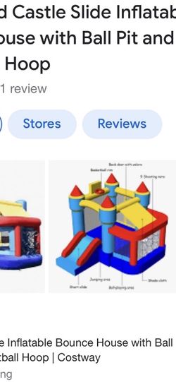 Castel Bounce House with ball pit 