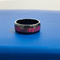 Men’s Black Band Size 9 Ring New