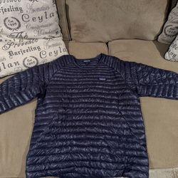 Blue Patagonia Puffer Sweater In L