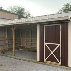10x20 Metal Run in Shed