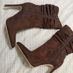 Brown Heel Boots 
