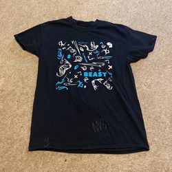 Mr Beast Signed T-shirt Medium