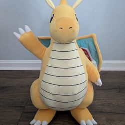 Pokemon Dragonite 24" Plush Toy Jazwares NWT