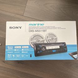 Sony Marine Digital Media Bluetooth Receiver and Speakers