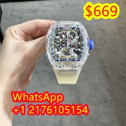 Richard Mille Bubba 
Watson 49.9 mm | 
White Rubber Strap
Bracelet 