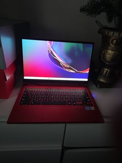 Samsung Chromebook red fiesta oled screen and touchscreen