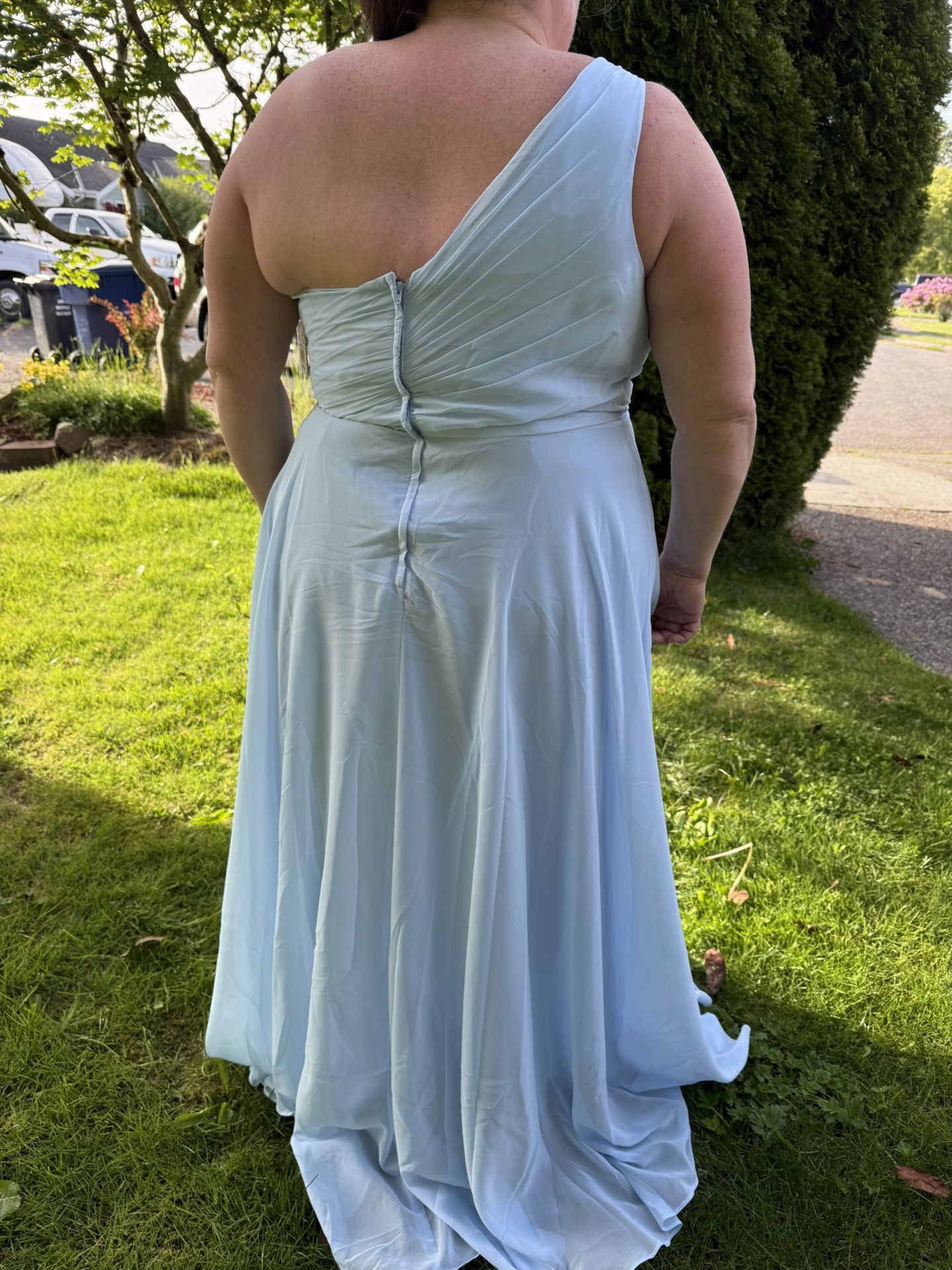 Ice Blue David’s Bridal Formal Dress