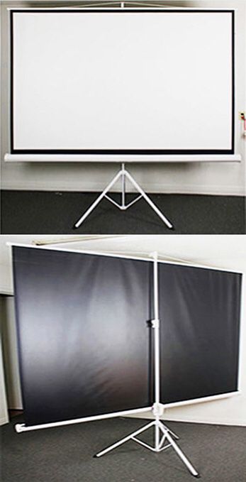 Brand New $70 Tripod Stand 100” Projector Screen 16:9 Ratio Projection Home Theater Movie