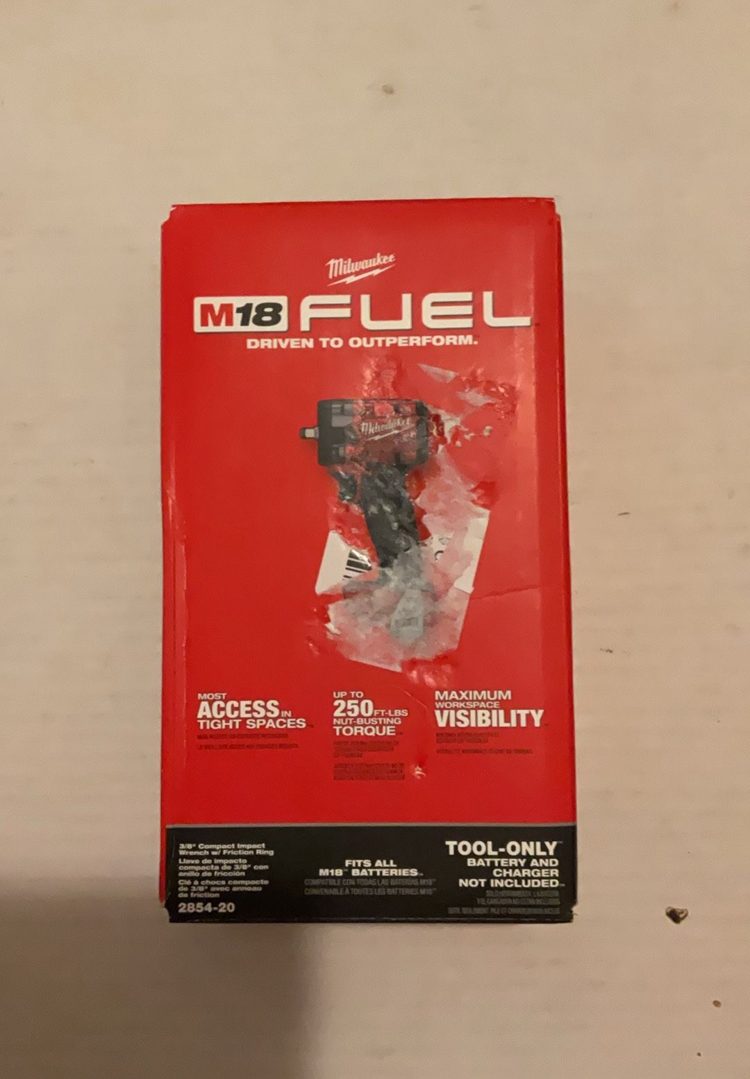 Brand New Milwaukee M18 Fuel Brushless 3/8” Impact Wrench. 180 Firm on Price. 180 Firme en Precio.