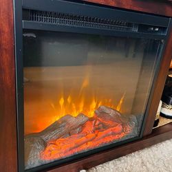 Tv stand with fireplace 