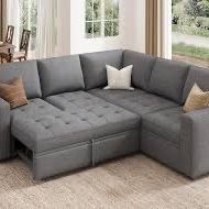 Sectional Sofa/Easily Turns Into Bed!!! Same Day Delivery