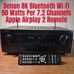 Denon S960H AVR 8K 90 Watts Per Channel Receiver WI-FI Heos Apple Airplay Bluetooth WI-FI Remote