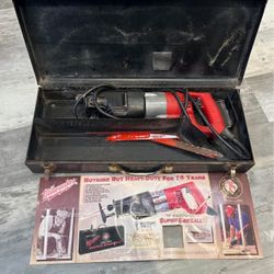 Heavy Duty Milwaukee Super Sawzall 75th Anniversary Collectors Edition 6537-75 with Case