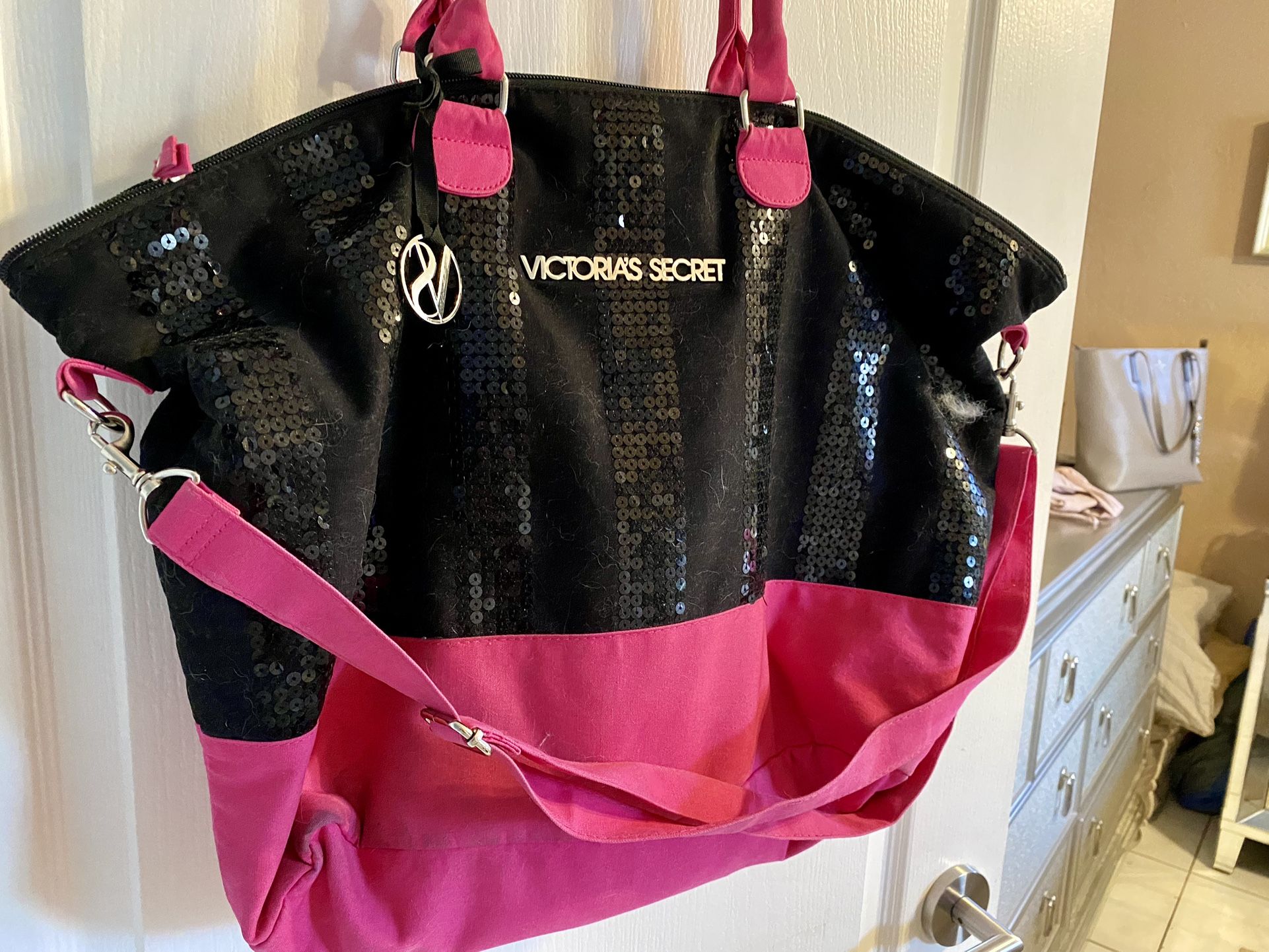 Victorias Secret Large Sequined Tote