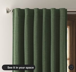 Black Out Olive Green Curtains (moving Sale )