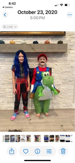 Mario/ Yoshi blow up costume