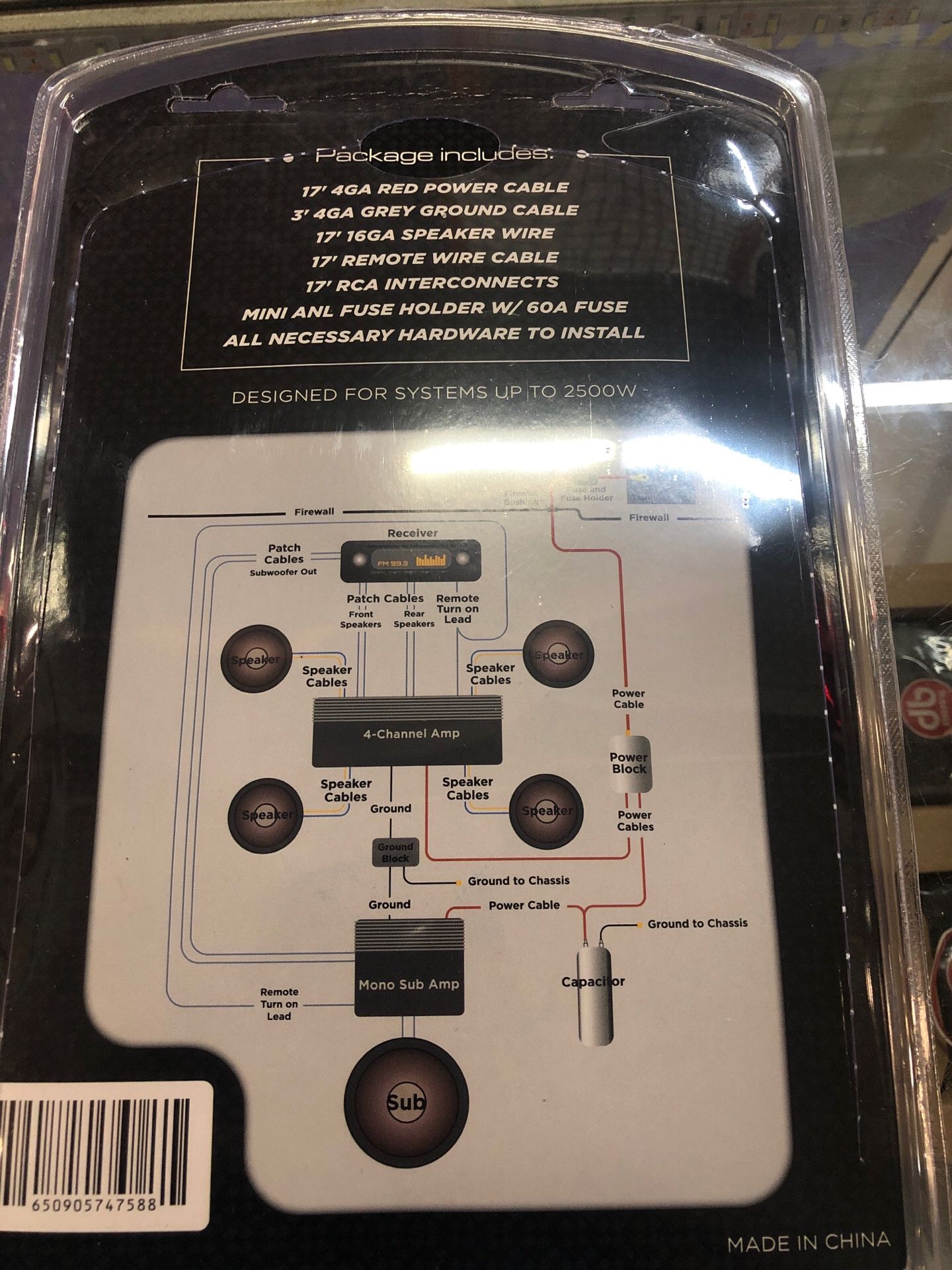 4 gauge Amp kit