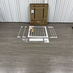 $30 #2759 (30” Tall X 29-46” Wide) Safety Gate For Toddler Baby Or Dog/ Locking Door  