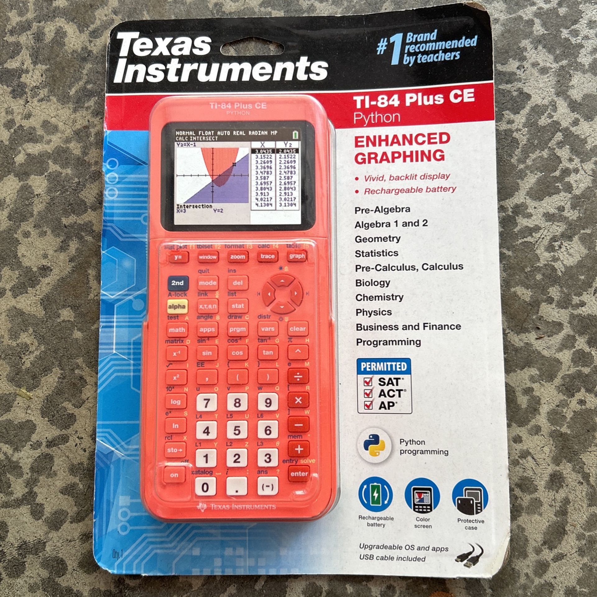 Texas Instruments Ti-84 Plus CE Coral(metallic)
