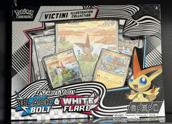 Scarlet And Violet Black Bolt & White Flare Victini Pokemon