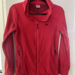 New Adidas High Neck Fleece Soft Shell Zip Up Jacket Size S