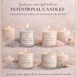 🌙 Handmade Intentional Soy Candles — Clean, Calming, Luxury Energy 🌙