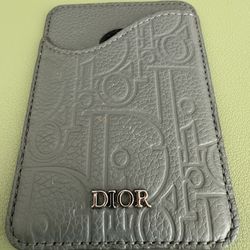Dior Magnetic card holder in leather 